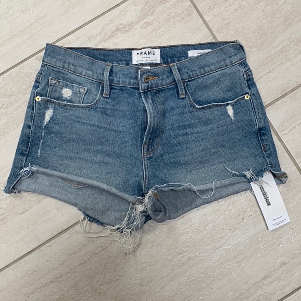 Frame demin "le cutoff" jean shorts 27